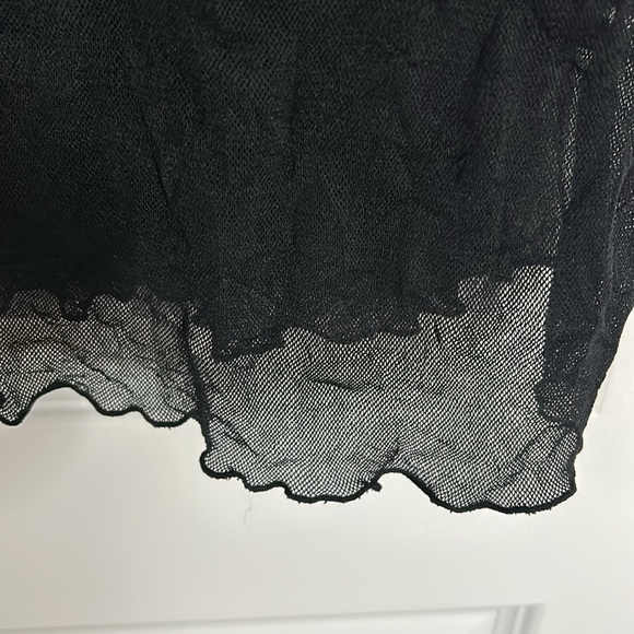 SANDWICH_ - lingerie slip little black dress mesh sheer size medium - Picture 6 of 11
